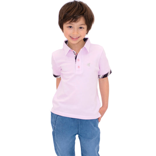 Disinfecting Cloth Kid's Polo Shirt Short Sleeve -13. Miracle Pegasus Design Made in Japan FORTUNA Tokyo