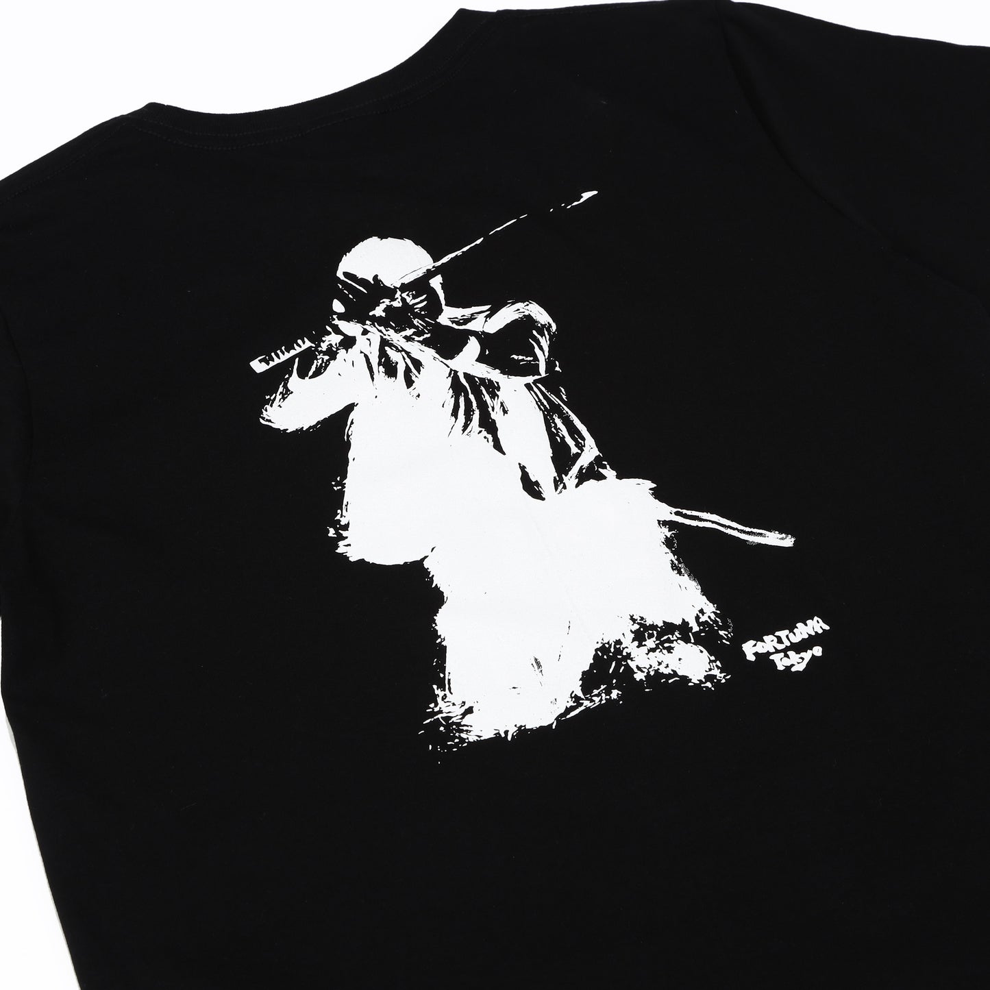 T Shirt Men's 100% Cotton -Ink painting "Samurai Iaido" FORTUNA Tokyo