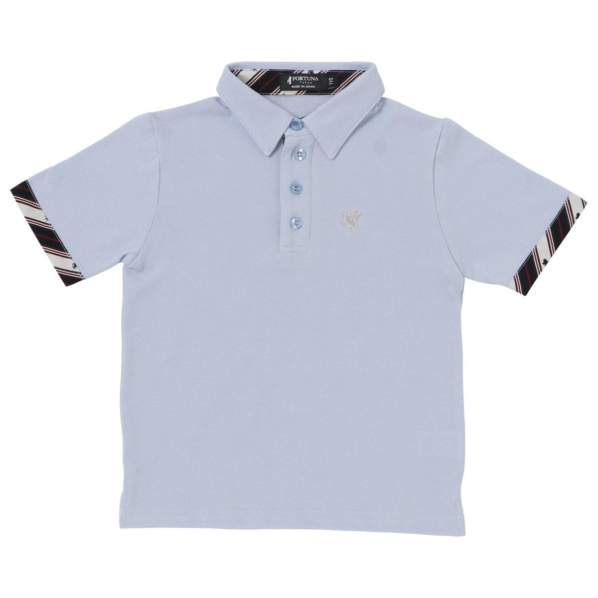 Disinfecting Cloth Kid's Polo Shirt Short Sleeve -13. Miracle Pegasus Design Made in Japan FORTUNA Tokyo