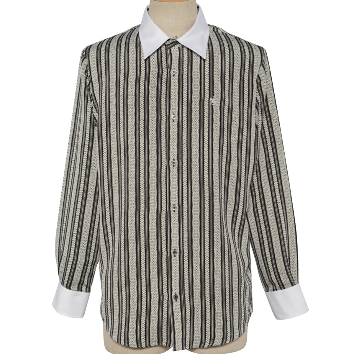 Men’s Long Sleeve Regular Fit Crepe Dress Shirt -19. MASAMUNE Date Made in Japan FORTUNA Tokyo