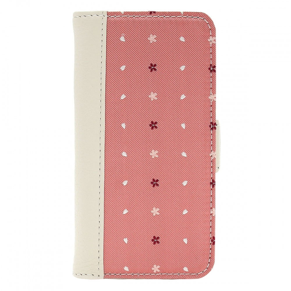 Wallet Case for Apple iPhone 6 7 8 Jacquard Woven Silk & Leather 3 Card Holder Made in Japan FORTUNA Tokyo