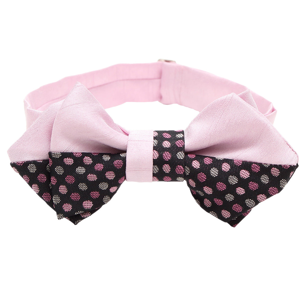 Men’s Pre-Tied Adjustable Bow Tie -21. MIZUTAMA Japanese Traditional Dots Pattern Made in Japan FORTUNA Tokyo