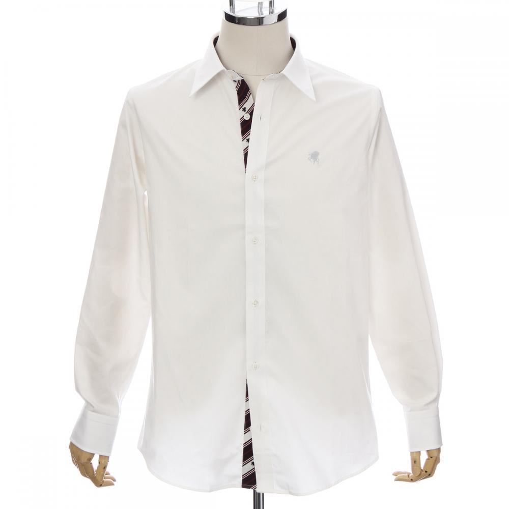 Men’s Long Sleeve Regular Fit Cotton Dress Shirt -13. Miracle Pegasus Design Made in Japan FORTUNA Tokyo