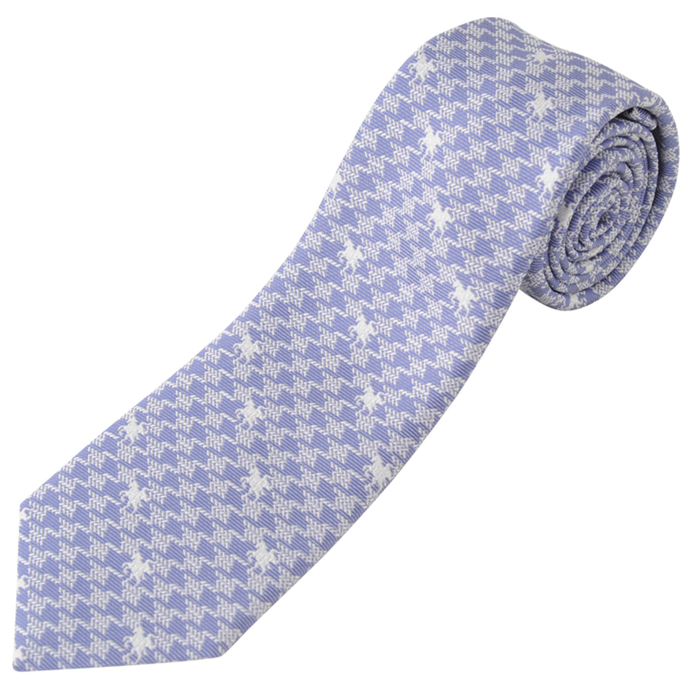 Men’s Jacquard Woven 100% Kyoto Silk Tie -11. Victory Knight Houndstooth Check Pattern Made in Japan FORTUNA Tokyo